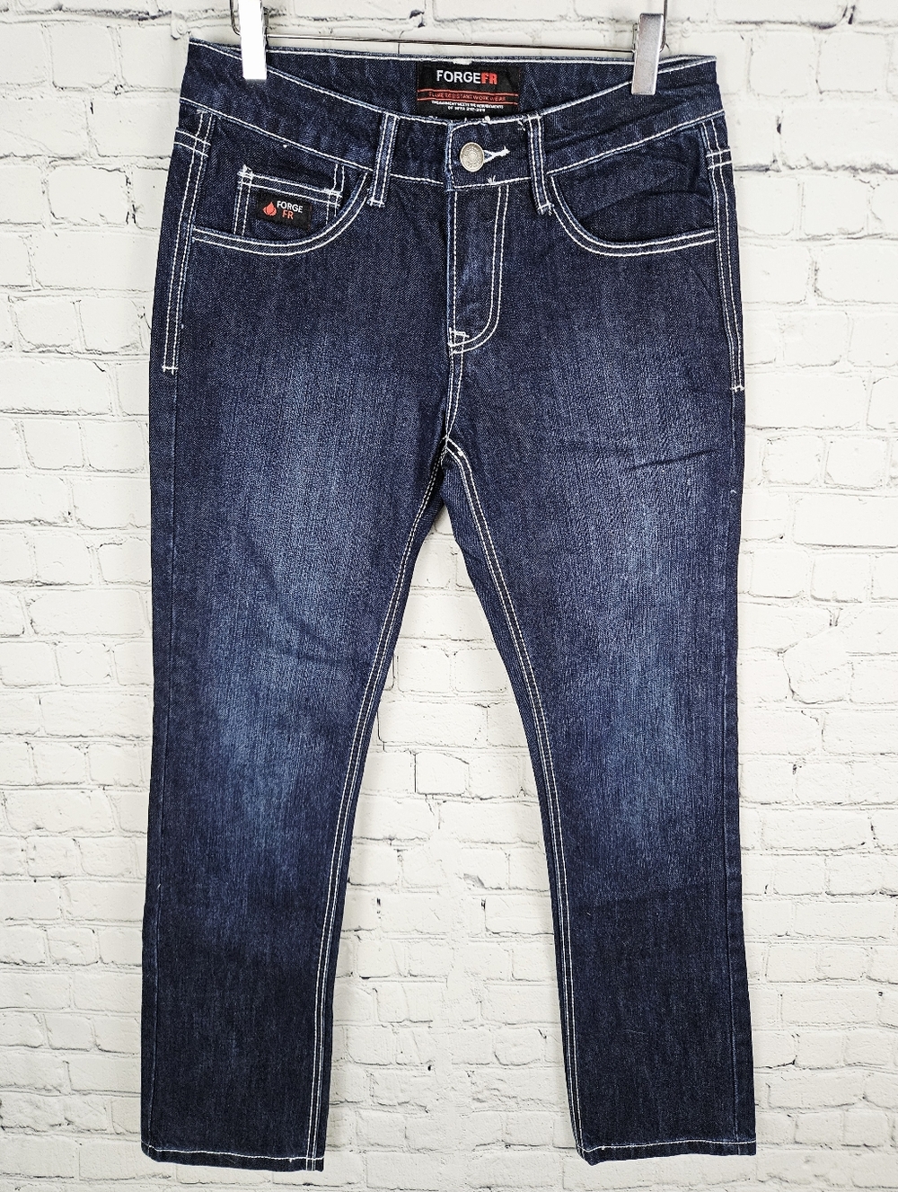 FORGE FR | flame/fire resistant dark wash straight leg blue jeans